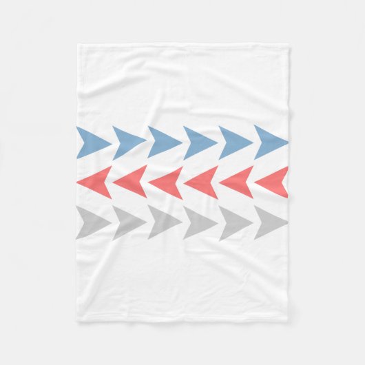 矢印パターン フリースブランケット (正面)