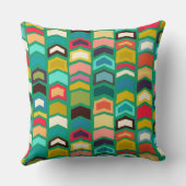 矢印ポップ・アートの緑 クッション (裏面)