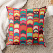 矢印ポップ・アートの赤 クッション (ブランケット)