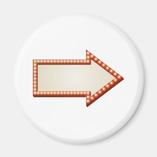 矢印ライト記号 マグネット (正面)