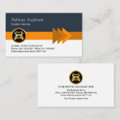 矢印レイヤストライプの移動を打ち鳴らす 名刺 (正面/裏面)