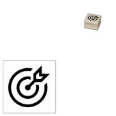 「矢印付きターゲット」ゴム印 ラバースタンプ (押印)