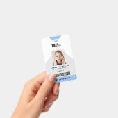 矢印医療スタッフID +バーコード縦 バッジ (手持ち)