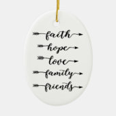 矢印単語 セラミックオーナメント (正面)