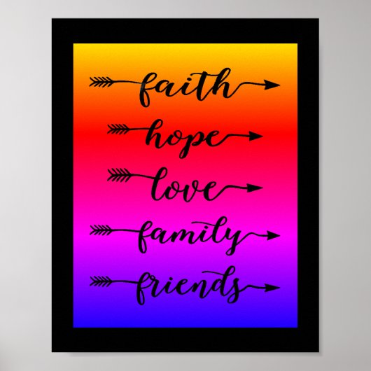 矢印単語 ポスター (正面)