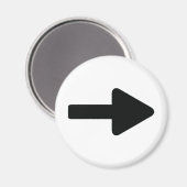 矢印右アイコン（黒） マグネット (正面/裏面)
