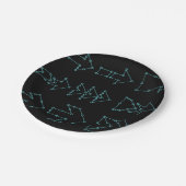 矢印点々のある紙プレート ペーパープレート (アングル)