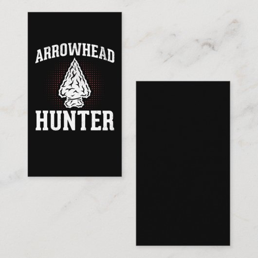 矢印狩りおもしろいストーンコレクタ 名刺 (正面/裏面)