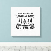 矢印狩りことわざ | Flintknappingギフト キャンバスプリント (インサイチュ (ウッドフロア))