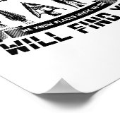 矢印狩りことわざ | Flintknappingギフト ポスター (角)