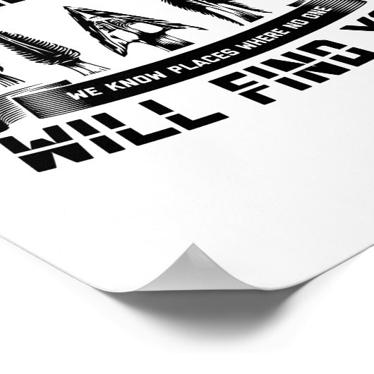 矢印狩りことわざ | Flintknappingギフト ポスター (角)