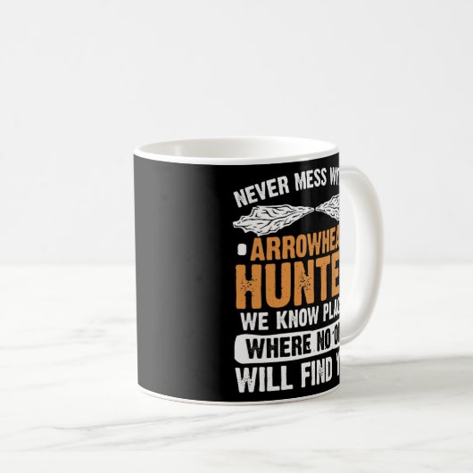 矢印狩りアーティファクトコレおもしろいクタ コーヒーマグカップ (正面右)