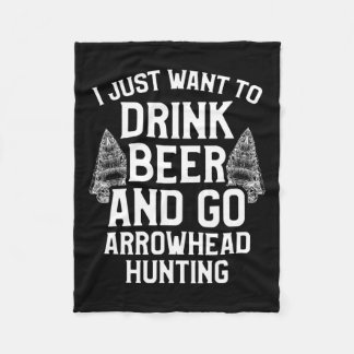 矢印狩りコレクタードリンクビアアーティファクトH フリースブランケット