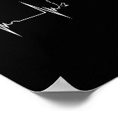 矢印狩り心拍Ekgパルスハンターフリント ポスター (角)