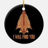 矢印狩り矢印コレクター セラミックオーナメント (裏面)