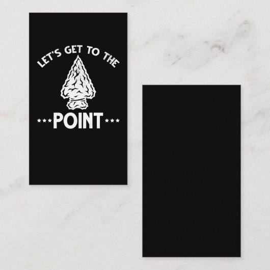 矢印狩り集石器 名刺 (正面/裏面)