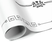 矢印縁ど円 ラッピングペーパー (ロールコーナー)