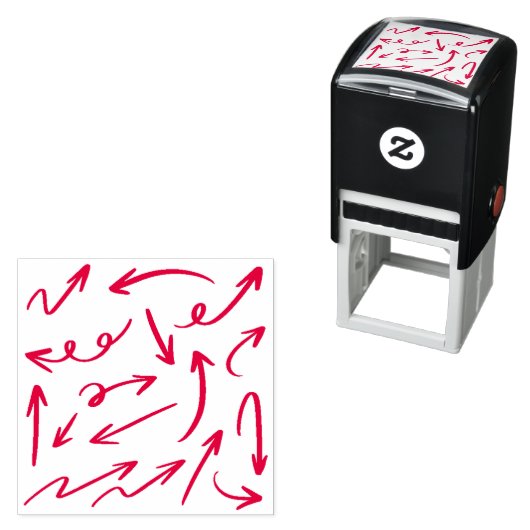 矢印違うベクトルスタイル セルフインキングスタンプ (インサイチュ)