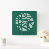 矢印 |グレーズシティマップ スクエア壁時計 (ホーム)