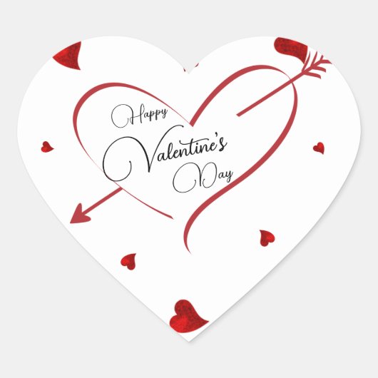 矢印 ハートシール (正面)