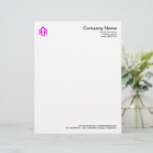 矢印 – マゼンタ レターヘッド (スタンド正面)