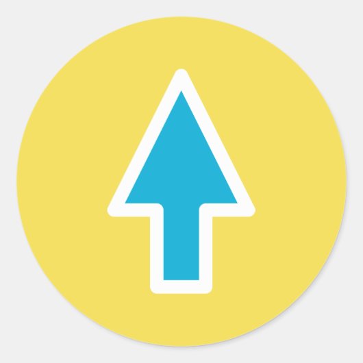 矢印 ラウンドシール (正面)