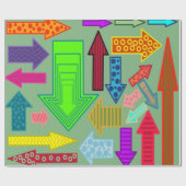 矢印 ラッピングペーパー (フラット)