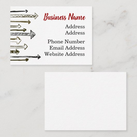 矢印 名刺 (正面/裏面)