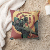 矢印 |屋上から緑の矢印が発射 クッション (ブランケット)