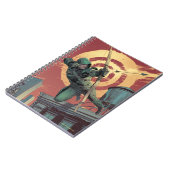 矢印 |屋上から緑の矢印が発射 ノートブック (左側)