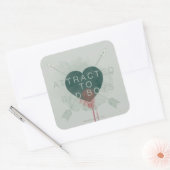 矢印 | 「悪い男の子に惹かれる」ピアスハート スクエアシール (封筒)