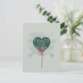 矢印 | 「悪い男の子に惹かれる」ピアスハート ポストカード (スタンド正面)