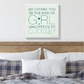 矢印 |抱き締める必要がある女の子の種類 キャンバスプリント (インサイチュ (寝室))