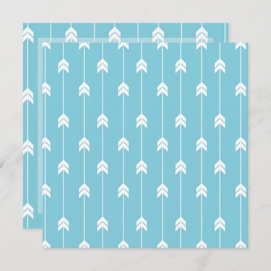 矢印 招待状 (正面/裏面)