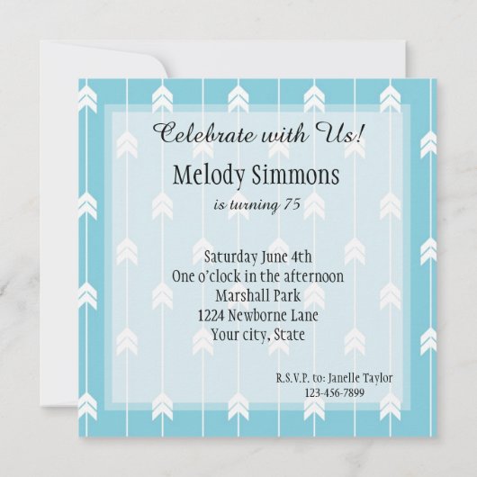 矢印 招待状 (裏面)