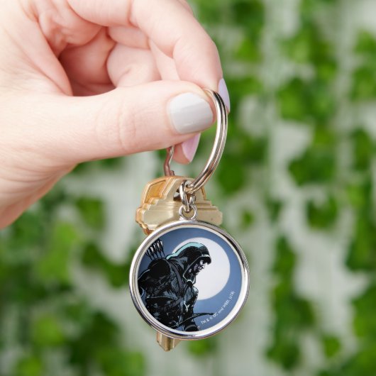 矢印 |月明かりの緑の矢印 キーホルダー (手)