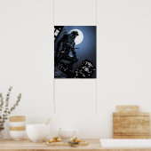 矢印 |月明かりの緑の矢印 ポスター (キッチン)