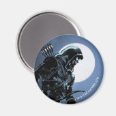 矢印 |月明かりの緑の矢印 マグネット (正面/裏面)