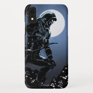 矢印  月明かりの緑の矢印 iPhone XRケース