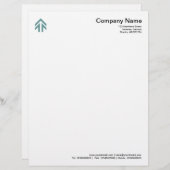 矢印 – 海緑 レターヘッド (正面/裏面)