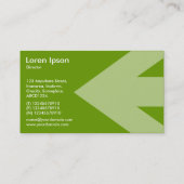 矢印（混合） – 緑669900 名刺 (裏面)