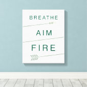 矢印 |狙い撃ち キャンバスプリント (インサイチュ (ウッドフロア))