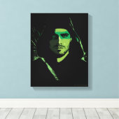 矢印 |緑の矢印グリーンスタイル切り出し キャンバスプリント (インサイチュ (ウッドフロア))