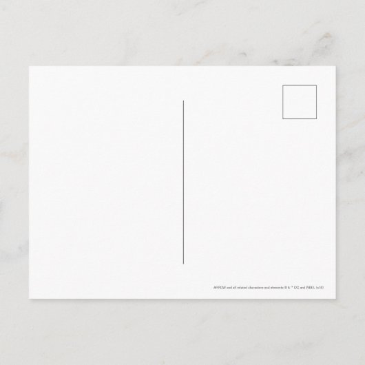 矢印 |緑の矢印グリーンスタイル切り出し ポストカード (裏面)