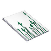 矢印 |縦方向の矢印グラフィック ノートブック (右側)