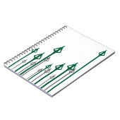 矢印 |縦方向の矢印グラフィック ノートブック (左側)