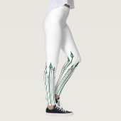 矢印 |縦方向の矢印グラフィック レギンス (右)