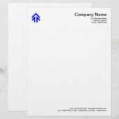 矢印 – 青 レターヘッド (正面/裏面)