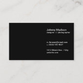 矢印 |黒 名刺 (裏面)