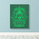 矢印 | Emerald Archer Graphic キャンバスプリント (インサイチュ (ウッドフロア))